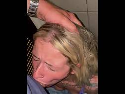 4 min - College lighthaired blow bathroom