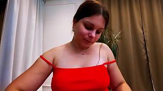wife shows dress suck
