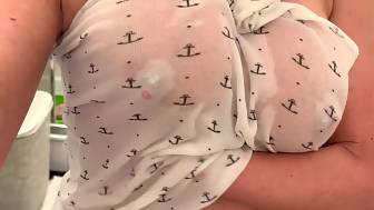 oiled big hooters vibro