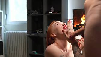 redhaired skirt suck dick