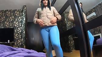 yoga pants cum