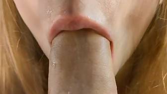 close blow jizz swallow